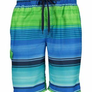 KANU SURF MEN'S AVALON ROYAL BLUE/GREEN SWIM TRUNKS/SHORTS SIZE LARGE NEW 6454